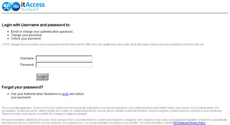 itaccess.pg.com|change itaccess password.